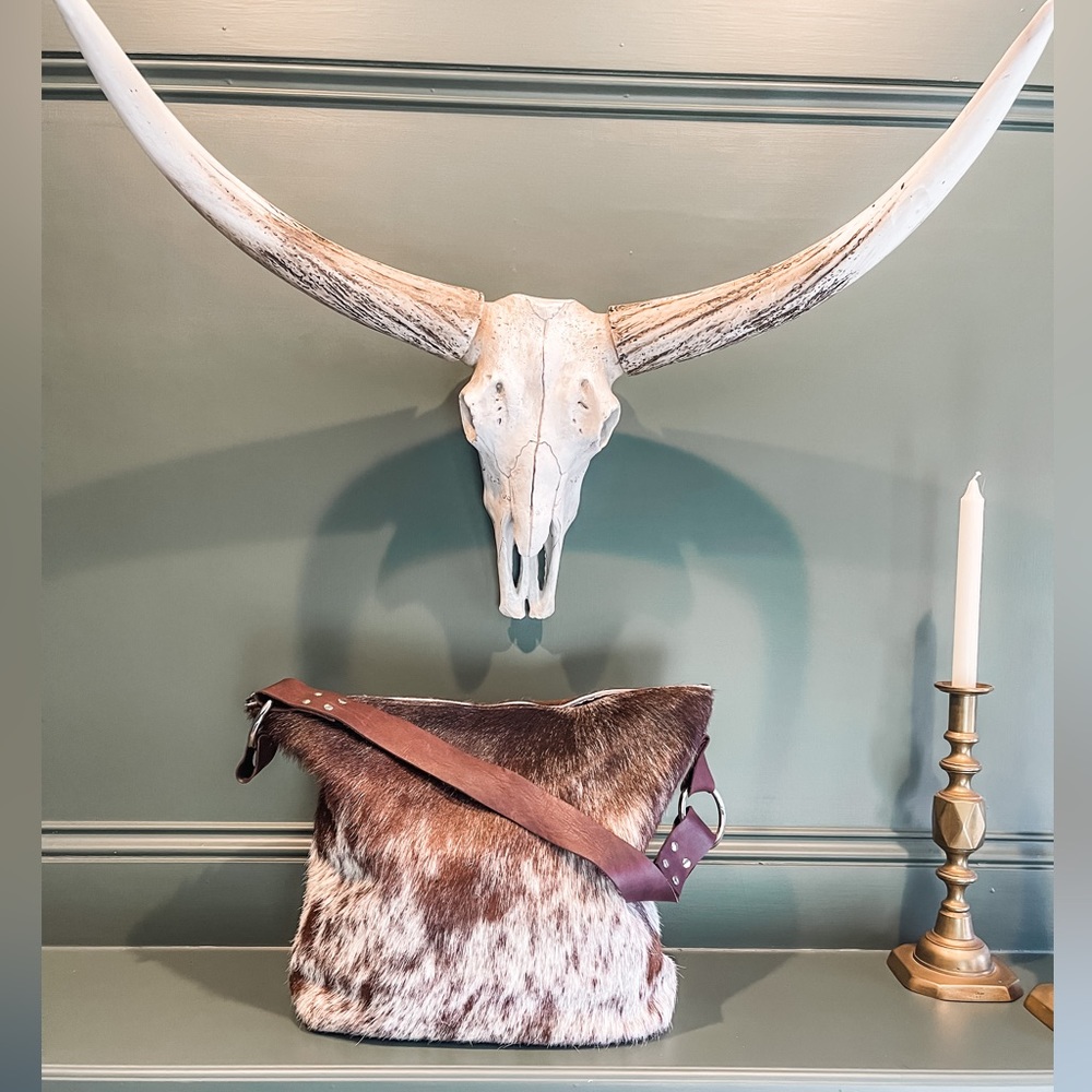 Gorgeous Hair on Hide Over the Shoulder Purse
